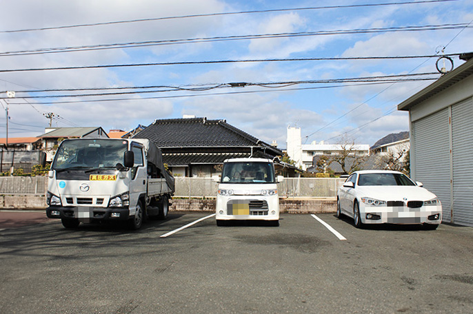 駐車が簡単な大型駐車場